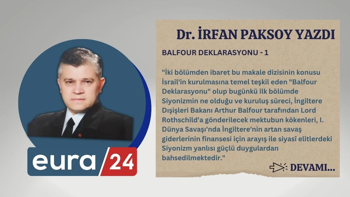 BALFOUR DEKLARASYONU - 1