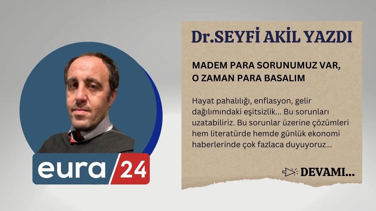 MADEM PARA SORUNUMUZ VAR, O ZAMAN PARA BASALIM