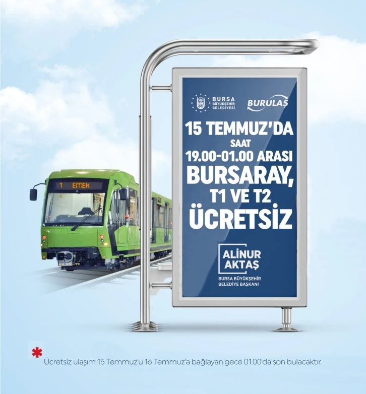 15 Temmuz’da metro ücretsiz
