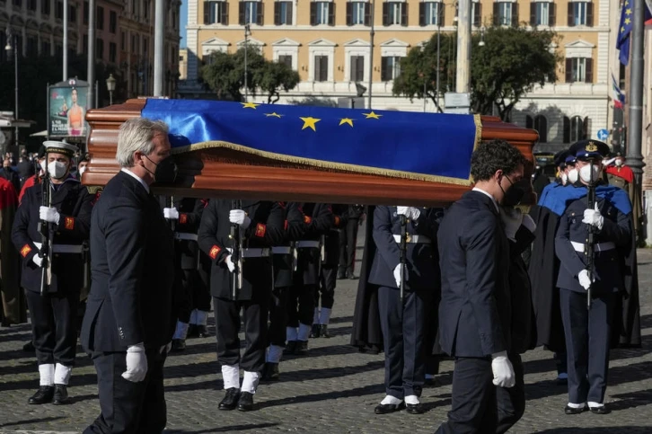 AP Başkanı Sassoli için Roma’da cenaze töreni
