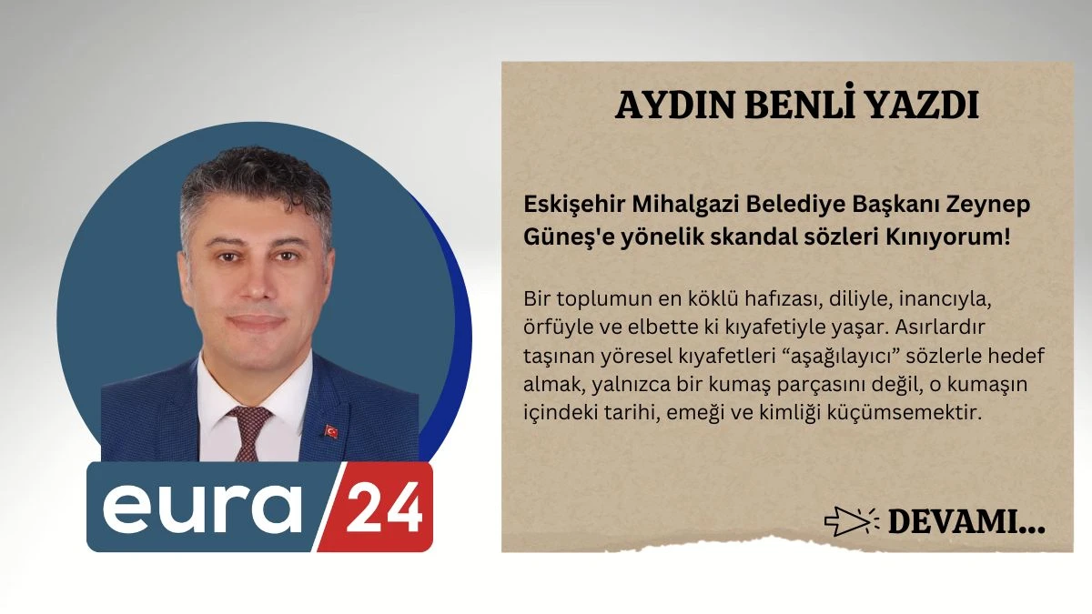 Eskişehir Mihalgazi Belediye Başkanı Zeynep G&uuml;neş'e y&ouml;nelik skandal s&ouml;zleri Kınıyorum!