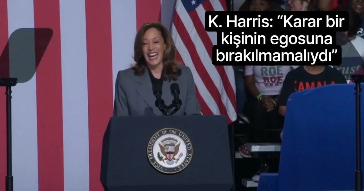 K. Harris: “Karar bir kişinin egosuna bırakılmamalıydı”