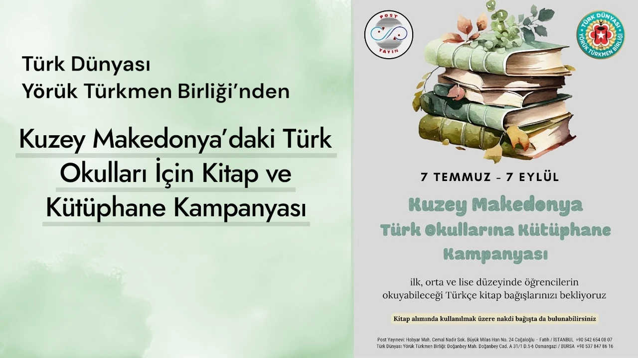 K. Makedonya’da Türk Dünyası Yörük Türkmen Birliği anlamlı bir kampanya başlattı.