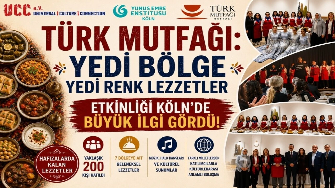 K&ouml;ln&rsquo;de T&uuml;rk Mutfağı ve Anadolu K&uuml;lt&uuml;r&uuml; Gecesi B&uuml;y&uuml;k İlgi G&ouml;rd&uuml;