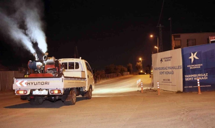 Küçükçekmece’de haşeresiz ve sivrisineksiz bir yaz için ilaçlama ekibi sahada
