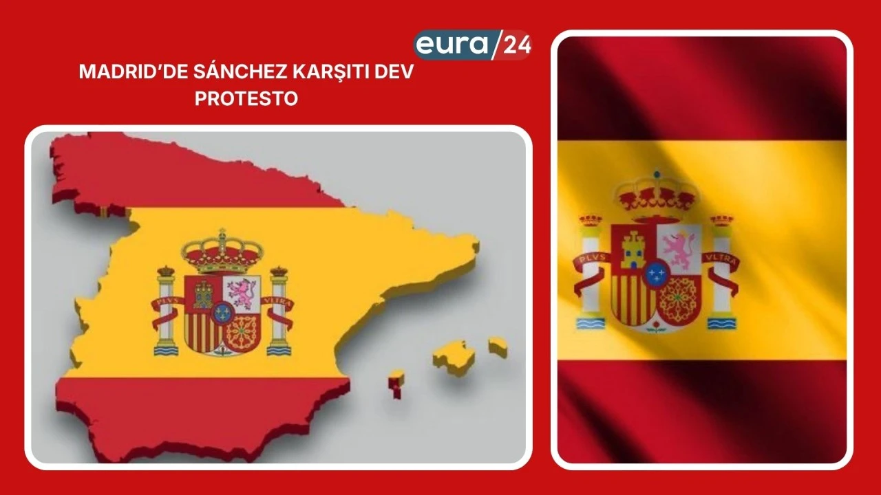 Madrid&rsquo;de S&aacute;nchez Karşıtı Dev Protesto