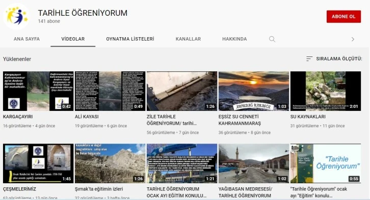 &quot;Tarihle Öğreniyorum&quot; Projesi adım adım ilerliyor