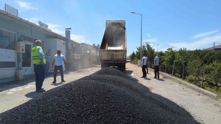 Sinop Küçük Sanayi’de asfalt çalışması
