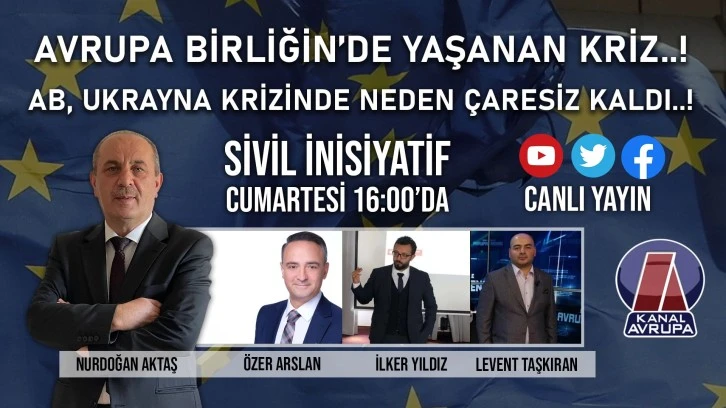 Sivil İnsiyatif'te bu hafta: Eura24 yazarları Almanya’dan yayın yapan Kanal Avrupa'ya konuk oluyor