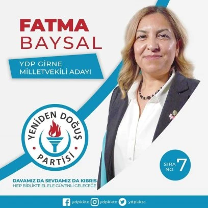 UGEP Temsilcisi Fatma BAYSAL Girne'den Milletvekili Adayı