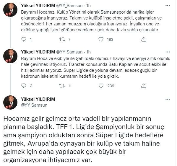 Yüksel Yıldırım: “Transferler şampiyon olmak için"
