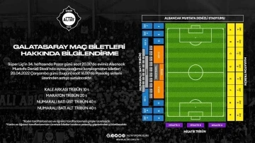 Altay - Galatasaray maçının biletleri satışta
