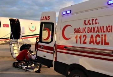 Ambulans uçaklar bir vakaya işte böyle gidiyor
