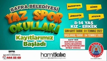 Bafra’da yaz spor okulu kayıtları başladı
