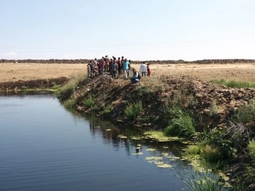 Balık tutmak için girdiği gölette boğuldu
