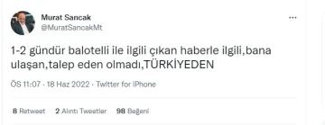 Başkan Sancak’tan Balotelli açıklaması
