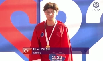 Bilal Yalçın su altı dünya şampiyonu oldu
