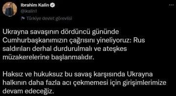 Cumhurbaşkanı Sözcüsü Kalın: “Rus saldırıları derhal durdurulmalı”
