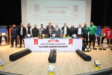 Darıca Belediyesi’nden amatör spor kulüplerine malzeme desteği
