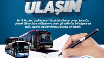 Elazığ’da YKS’ye girecek öğrencilere ücretsiz ulaşım hizmeti
