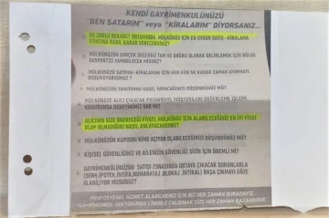 Emlakçıların kapı kapı gezip yüksek kira getirisi için broşür dağıttığı ortaya çıktı
