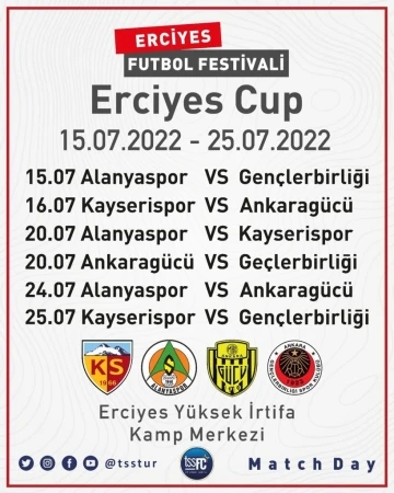 Erciyes’te 4’lü futbol turnuvası
