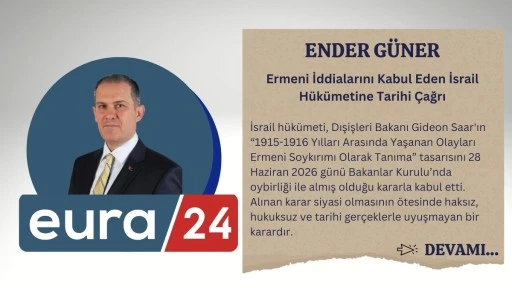 Ermeni İddialarını Kabul Eden İsrail Hükümetine Tarihi Çağrı