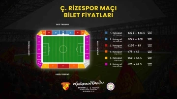 Göztepe - Çaykur Rizespor maçının biletleri satışta
