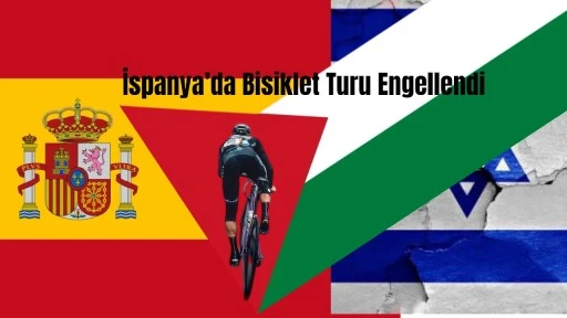 İspanya’da bir bisiklet yarışı engellendi.