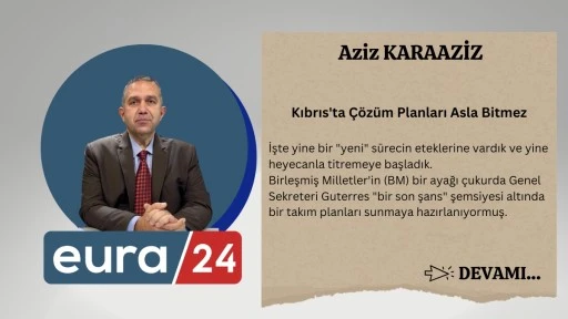 Kıbrıs'ta &Ccedil;&ouml;z&uuml;m Planları Asla Bitmez