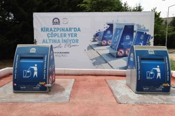 Kirazpınar’da çöpler yer altına iniyor
