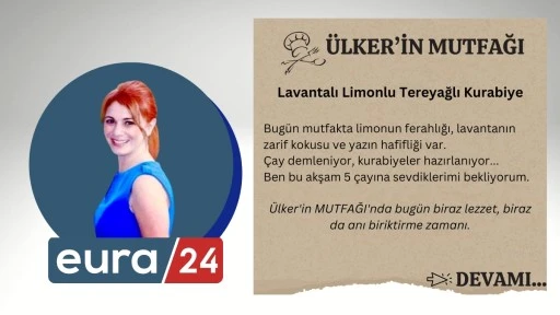 Lavantalı Limonlu Tereyağlı Kurabiye