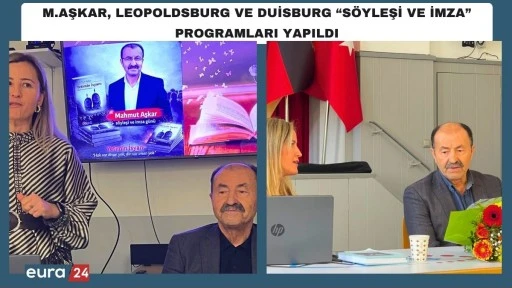 Mahmut Aşkar İle &ldquo;Yetimin İsyanı&rdquo; S&ouml;yleşi ve İmza Etkinlikleri Devam Ediyor.