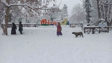 Malatya’da kar yağışı kartpostallık görüntüler oluşturdu

