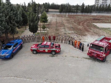 Mardin’de jandarmadan orman yangını tatbikatı
