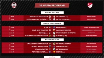 Spor Toto Süper Lig’de son hafta programı açıklandı
