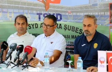 TSYD Ankara Şubesi’nin düzenlediği turnuva öncesi MKE Ankaragücü ve Gençlerbirliği bir arada
