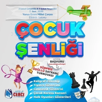 Yunusemre’de minikler çocuk şenliği ile coşacak
